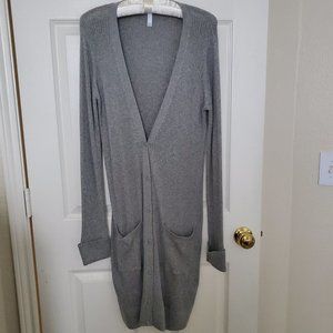 Leith Long Gray Cardigan